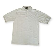 Cross Creek Polo Golf Shirt Light Gray Size L 100% Cotton Made In USA New