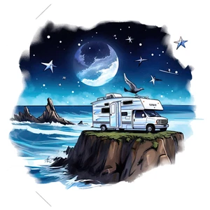 Adesivo auto gigante XXXL 30X30 sticker campeggio tenda adesivo naturale - Foto 1 di 10