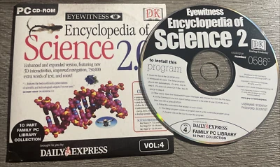 Eyewitness ' Encyclopaedia Of Science ' Volume 2 : Keystage 2, 3 & 4 : PC CD-ROM - Image 1 of 3