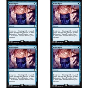 4 x MINDS AGLOW Commander 2016 MTG Blue - Sorcery Rare - Picture 1 of 1