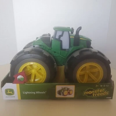 John Deere Monster Treads Deluxe Lightning Wheels Toy Tractor  - Image 1 of 4