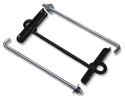 57 58 Chevy Battery Hold Down Kit Show Quality 1957 1958 Chevrolet New - Image 1 of 2