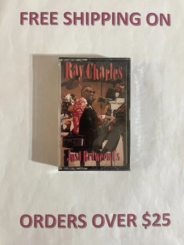 SEALED RAY CHARLES JUST BETWEEN US CASSETTE - Image 1 of 2