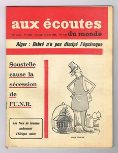 *** Aux écoutes du monde *** n° 1865 (15/04/1960) - Soustelle sécession U.N.R. - Imagen 1 de 2