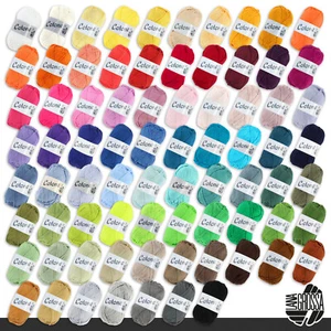 Lana Grossa 3 x 50 g Cotone Baumwolle Stricken Häkeln Basic-Garn Wolle 77 Farben - Bild 1 von 155