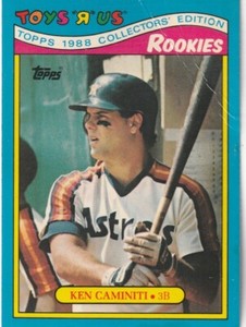 FREE SHIPPING-MINT-1988 Topps Toys R Us Rookies Ken Caminiti #6 ASTROS