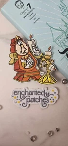 3" Disney Cogsworth Lumiere Beauty and the Beast Belle Embroidered Iron On Patch - Picture 1 of 2
