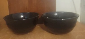 Mainstays RICH BLACK Zuppiera/Ciotola per Cereali Set di 2, 6 1/8", Gres, Ottimo - Foto 1 di 10