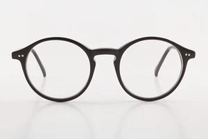 Authentic Anglo American Optical MOD 406 BLK 50 Black Frames Glasses England - Picture 1 of 5