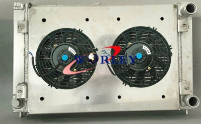 Aluminum Radiator + Shroud + Fan For 1982-1992 VW Golf MK2 MK II 1.6 8V 1.8 16V - Image 1 of 4