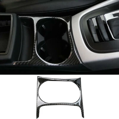 Cubierta de marco de panel de copa de agua de coche de fibra de carbono negro para Audi Q5 SQ5 Foto 1 de 4