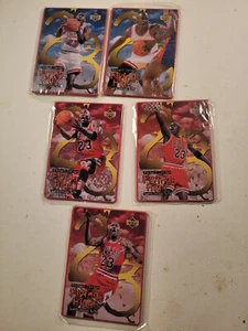 1998 Michael Jordan Upper Deck Flying High Metal #1-2-3-4-5 - Picture 1 of 9