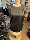 Express Blouse, Silvery Grey In Color, Silky Feel, Good Condition, Size Small