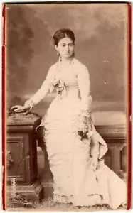 Cdv.Comtesse René De Reviers De.née Cécile De Castellane Majastres.Photo Disdéri - Bild 1 von 2