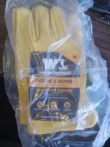 Guantes de trabajo de cuero premium Wells Lamont (1129) medianos (paquete de 1) paquete abierto - Imagen 1 de 1