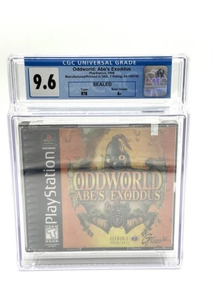 Playstation 1 PS1 Oddworld Abe's Exoddus WATA Games 9.6A+ Sealed 1998 - Image 1 of 2