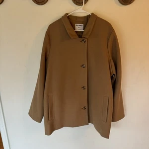 Old Navy Camel Tan Brown Car Coat Pea Coat Size XXL Tall NEW! - Picture 1 of 9