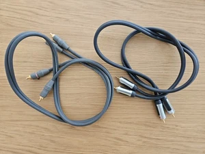 Two x2 1m RCA Monster & Profigold Male to Male Phono Cables - Picture 1 of 3