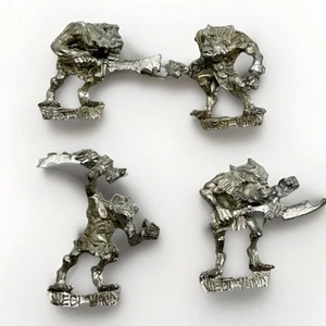 West Wind Hombre Lobo Miniaturas de Metal x4 Terror Gótico 28mm Figuras de Wargame  - Imagen 1 de 10