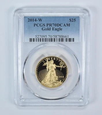 2014-W $25 American Gold Eagle - 1/2 Oz Gold PR70 DCAM PCGS - Image 1 of 3
