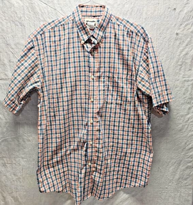 Wrangler Riata Herren Button Down Hemd kariert Größe XL Kurzarm Freizeitkleid - Bild 1 von 6