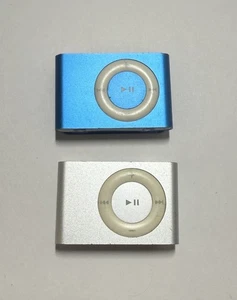 Apple iPod shuffle X2 2nd Generation SIlver Blue For parts Or Repair - Untested - Picture 1 of 6