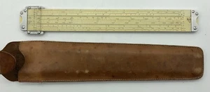 Regla de deslizamiento de troncos ortofase vintage Pickett 500 con estuche de cuero - Imagen 1 de 9