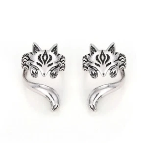 Lindas orejeras de zorro • Clip de oreja no perforado • ¡Un bonito regalo vendido como par! - Imagen 1 de 14