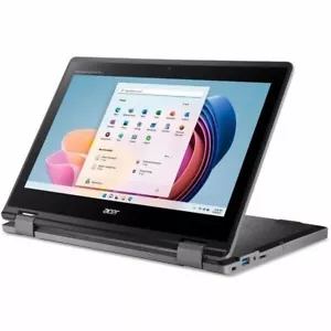 Acer NX.VZ0AA.007 TravelMate B3 Spin Touchscreen Notebook 11.6" N100 128GB SSD - Picture 1 of 8