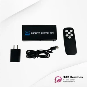 Interruptor HDMI AUBEAMTO A-OZ8Q5 5 en 1 salida con control remoto IR - Imagen 1 de 5