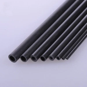 Varilla de fibra de carbono hueca varilla redonda de 5 piezas de diámetro 2 mm-8 mm para avión RC L200 mm - Imagen 1 de 6