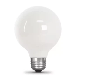Feit Electric 40W LED Bulb G25 White Globe BPG2540W - Picture 1 of 4