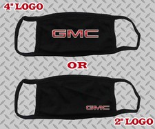 Gmc Face Mask Gmc Truck Gmc Logo Unisex Black Or White Cotton 4" Or 2"
