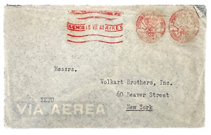 Argentina Early Machine Cancel 1941 on Cover to USA