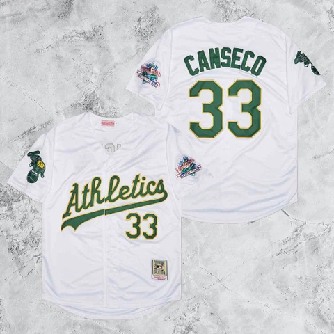 Oakland Athletics #33 Jose Canseco Cool Base Men's Stitched Jersey All Sizes Cover