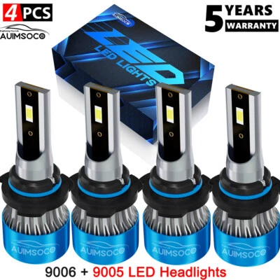 Led 车头灯 高+低光束 适用于 1996 - 2020 雪佛兰 Express 1500 2500 3500 4500 — 第 1/4 张图片
