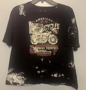 American Motorcycles Acid Wash t shirt Adult L - Picture 1 of 4