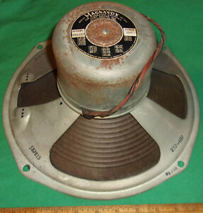 Old 12-Inch Magnavox Model 12C1310 Dynamic Speaker (250 Ohm Field) Clean! 1947