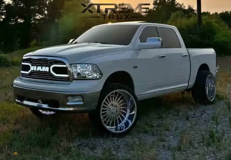 Rejilla iluminada LED cromada para Dodge Ram 1500 06-08 repuesto superior Foto 1 de 3