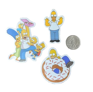 Juego de pegatinas de Los Simpson - pegatinas de coche, calcomanía de vinilo, pegatina para portátil rosquilla blanca - Imagen 1 de 6