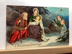 Christmas Greetings: Vintage Postcard - Picture 1 of 3