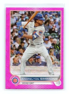 2022 Topps Chrom Update Pink Wave #USC112 Andrelton Simmons - Chicago Cubs - Bild 1 von 2