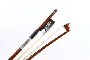 Violin Bow Brazilwood stick 4/4 violin bows Natural Bow Hair Flower Inlay - Picture 1 of 6