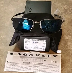 š„ Occhiali da sole uomo Oakley filo quadrato ghiaccio iridio titanio cuscino OO4075-0260 - Foto 1 di 9