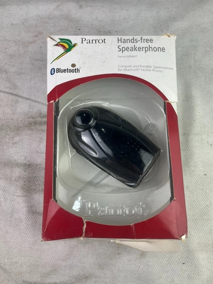Parrot MiniKit Bluetooth Handsfree Speaker Speakerphone For Any Smartphone Black - Image 1 of 4