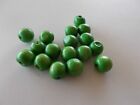 100pcs 16mm WOODEN Round Spacer Wood Beads  GREEN A77