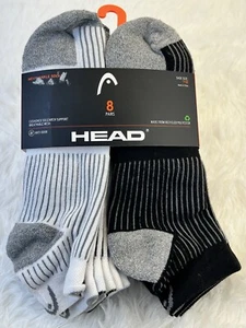 Head Men’s Ankle Socks 8 Pairs size 7-12 NWT - Picture 1 of 9