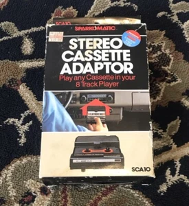Sparkomatic Stereo Cassette Adapter Model SCA10 Cassette to 8-Track Adapter - Picture 1 of 10