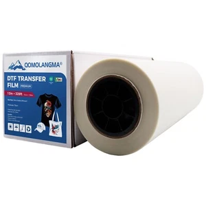 QOMOLANGMA 13in x 328ft DTF Transfer Film Premium Roll Warm Peel - US Stock - Picture 1 of 9