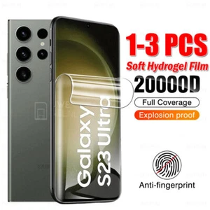 Hydrogel Full Film for Samsung S24 Ultra S23 S22 S21 FE A34 A54 Screen Protector - Picture 1 of 14